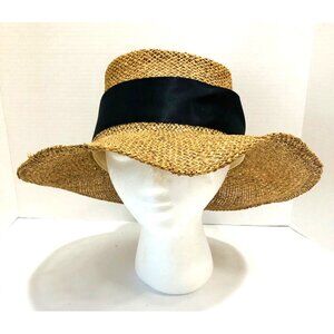 VTG Summer Club Australia All Natural Fiber Outback Straw Sun Hat L Sun Protect
